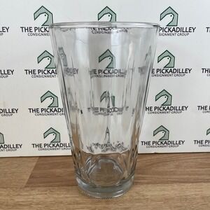 Syndicate Sales 4199 Clear Glass Flared Ribbed Flower Vase Made in USA 8.75 Inch
